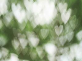 green blur heart bokeh background nature and sweet light blur background green photo