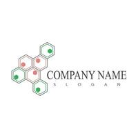 Molecule logo vector symbol template