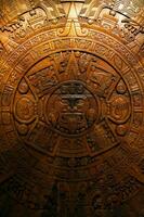 Aztec calendar or Mexican sun stone in professional quality to print or use as a background photo