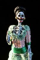 Catrina or skull with colloquial on the day of the dead in Mexico photo