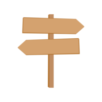 Wooden signpost vector. Wooden signpost icon. Colored silhouette. Vertical view. png