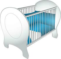 Baby crib illustration vector