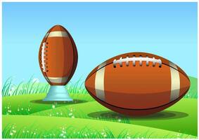 American football, illustration vector