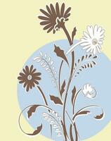 Spring floral background vector