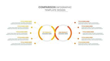 Dos and Donts Comparison Modern Infographic Design Template vector