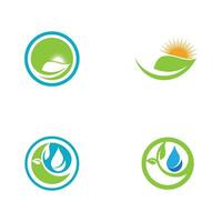 water drop Logo Template vector