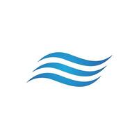 Water wave icon vector