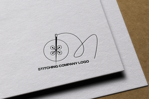Stitching company Logo psd