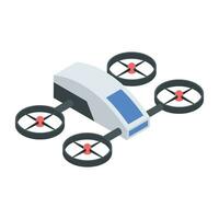 Drone Technology Isometric Icon vector