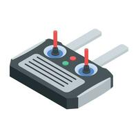 Check out handy isometric icon of a drone controller vector