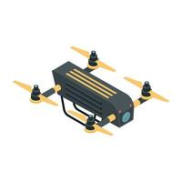 Aerial Technology Isometric Icon vector