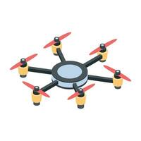 Drone Technology Isometric Icon vector