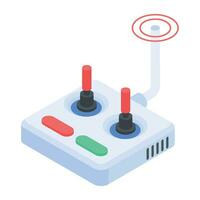 Check out handy isometric icon of a drone controller vector