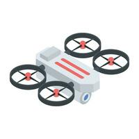 Drone Technology Isometric Icon vector