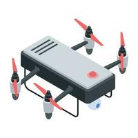 Aerial Technology Isometric Icon vector