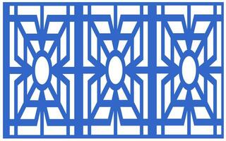 Decorative floral patterns, geometric template for cnc laser cutting vector