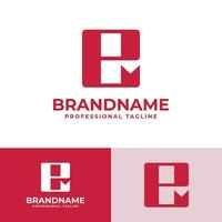Letter E Bookmark Logo, suitable for business related to Bookmark with E initial vector