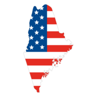 Map of Maine state of USA. USA map png