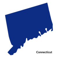 Connecticut kaart. Verenigde Staten van Amerika kaart png