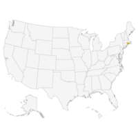 Map of  Rhode Island. USA map png