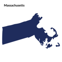 Massachusetts Zustand Karte. USA Karte png