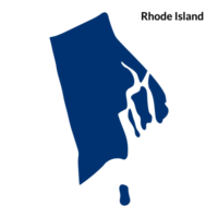 Map of  Rhode Island. USA map png