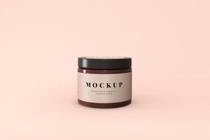 Beauty Cream Jar Mockup psd