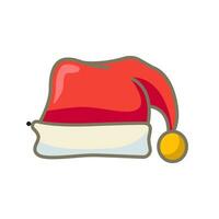 Papa Noel sombrero icono adobe x1 vector