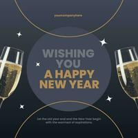 New Year Celebration for LinkedIn Post template