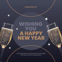 New Year Celebration for LinkedIn Post template