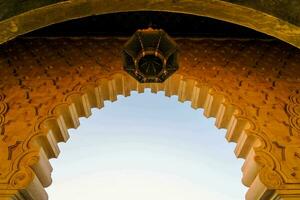 the archway of the mosque photo