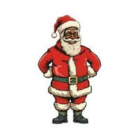 Black Santa Claus vector