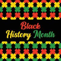 negro historia mes celebrado. febrero nacional negro historia mes africano americano vector ilustración modelo para fondo, bandera, tarjeta, póster con texto inscripción