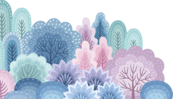 Winter fores. Illustration png