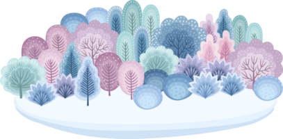 Winter fores. Illustration png