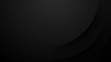 abstract black background with layered circle composition vector