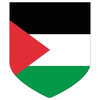 Flag of Palestine. Palestine flag in desing shape vector