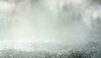 gravel texture floor with mist or fog. Light, dark and gray abstract gravel texture for display products photo