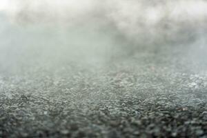 gravel texture floor with mist or fog. Light, dark and gray abstract gravel texture for display products photo