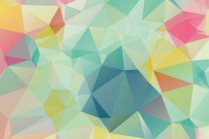 Low Poly Poster, Flyer, Banner Vector Background