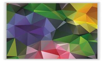 Low Poly Poster, Flyer, Banner Vector Background