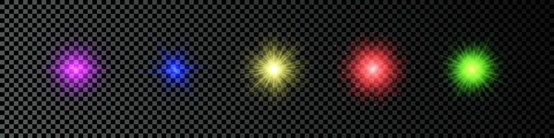 Light effect of lens flare vector