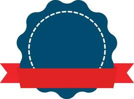 Badge with Ribbon Award Concept vector