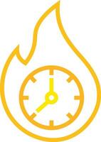 Fast Cook Fire Icon Vector Illustration