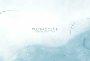 Abstract horizontal watercolor background. Neutral light colored empty space background illustration vector