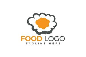 Modern minimalist food logo vector