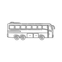 bus doodle file side pose vector