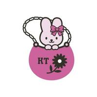 cute design of hello kitty cartoon character in vector format for editorial and sticker