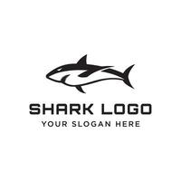 Unique and creative shark template logo vector design.