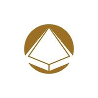 Triangle piramid icon and symbol vector template